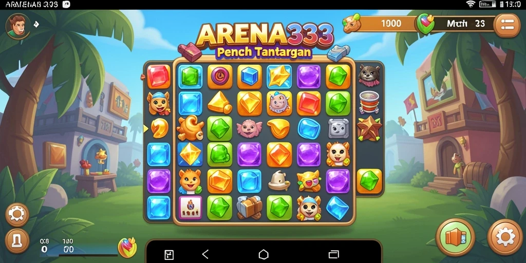 Tampak gameplay seru dan penuh warna dari ARENA333.