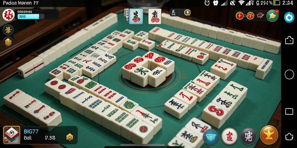 Screenshot gameplay BIG77 menampilkan momen seru permainan Mahjong.