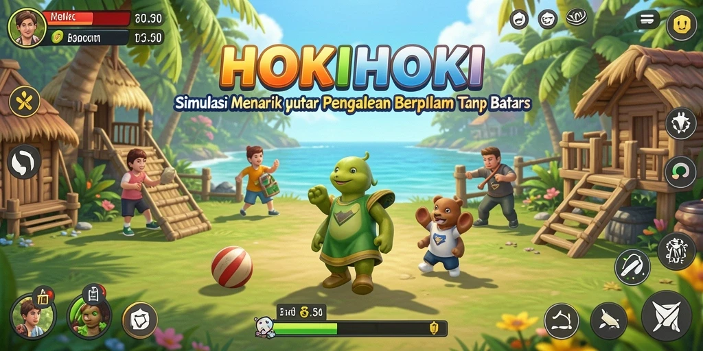 Tampilan menarik dari gameplay HOKIHOKI yang interaktif dan menyenangkan.