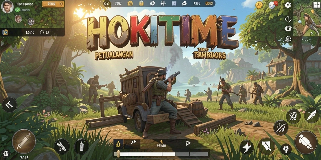 Gameplay HOKITIME yang menarik di dunia terbuka.