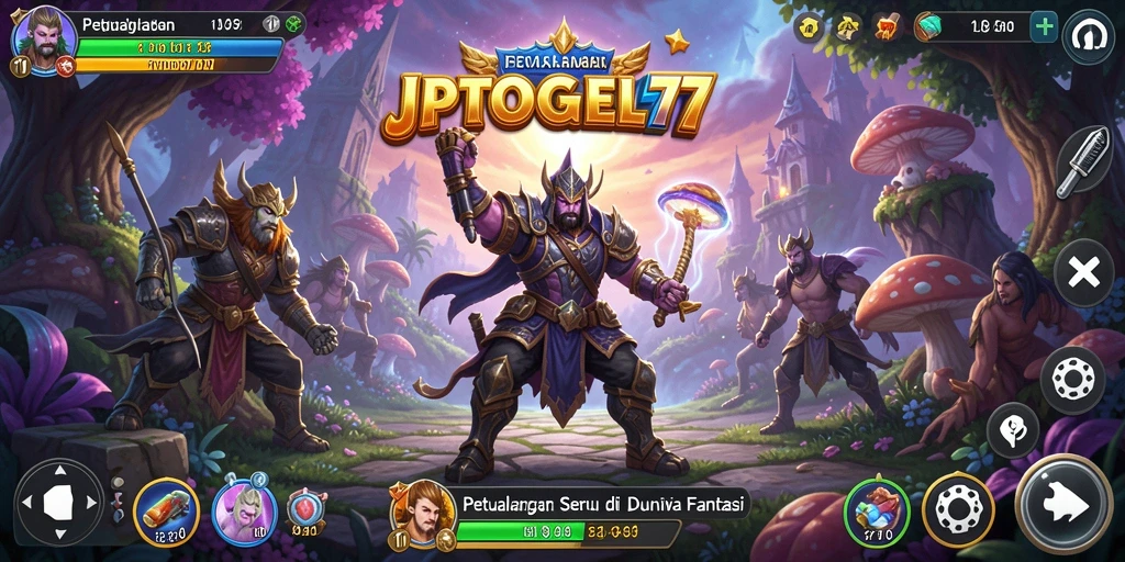 Tangkapan layar menunjukkan karakter dalam petualangan yang mendebarkan.