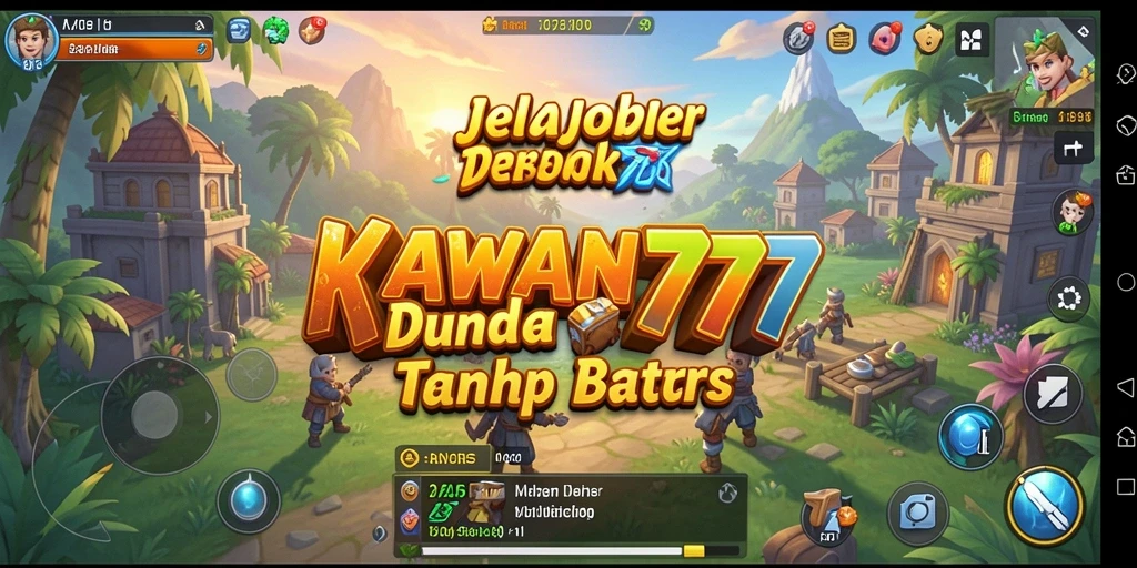 Tampilan gameplay KAWAN777 yang menampilkan petualangan Open World yang seru.
