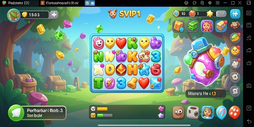 Gameplay SVIP1 yang menggembirakan dan penuh tantangan Match-3.